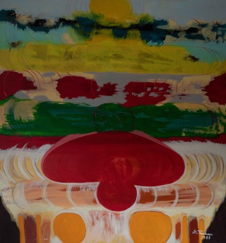 Yolande Trudeau makes one-of-a-kind Colorful Art pieces that evoke emotion and brings joy